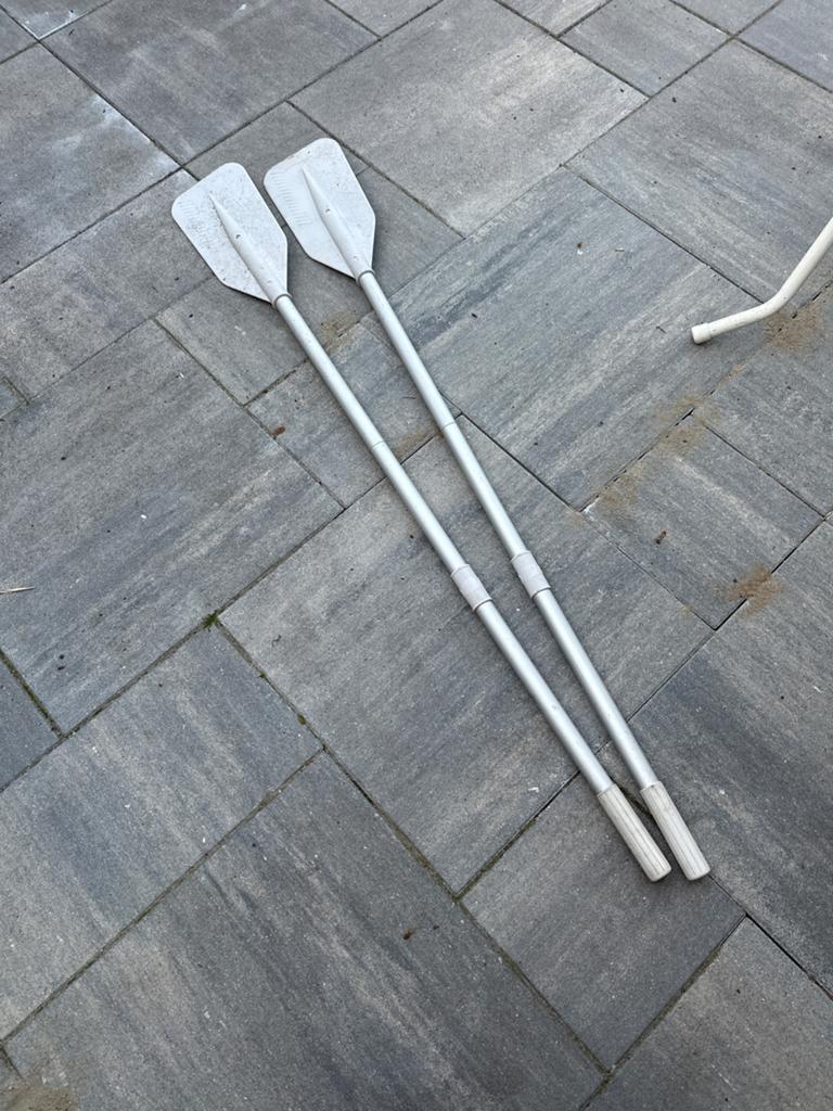 Set van 2 peddels voor boot of kano, Watersport en Boten, Peddels, Ophalen, Gebruikt, Enkelbladige peddel