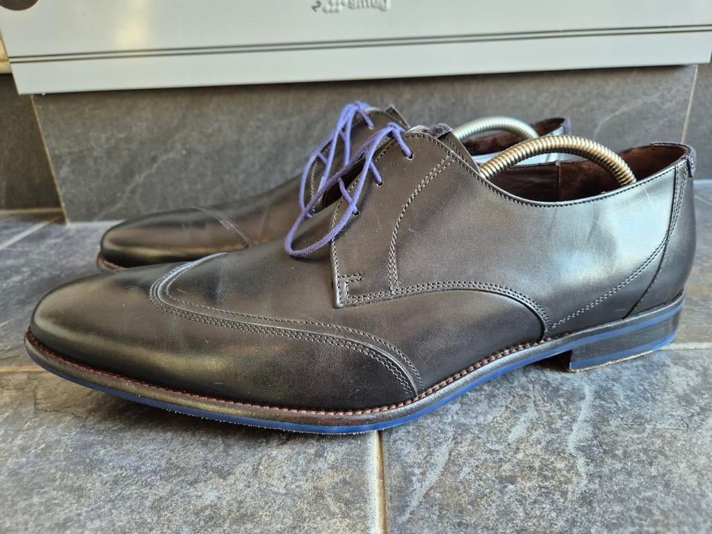 Floris van Bommel herenschoenen maat 46 / 11 nieuwstaat, Zwart, Floris van Bommel, Ophalen of Verzenden, Zo goed als nieuw