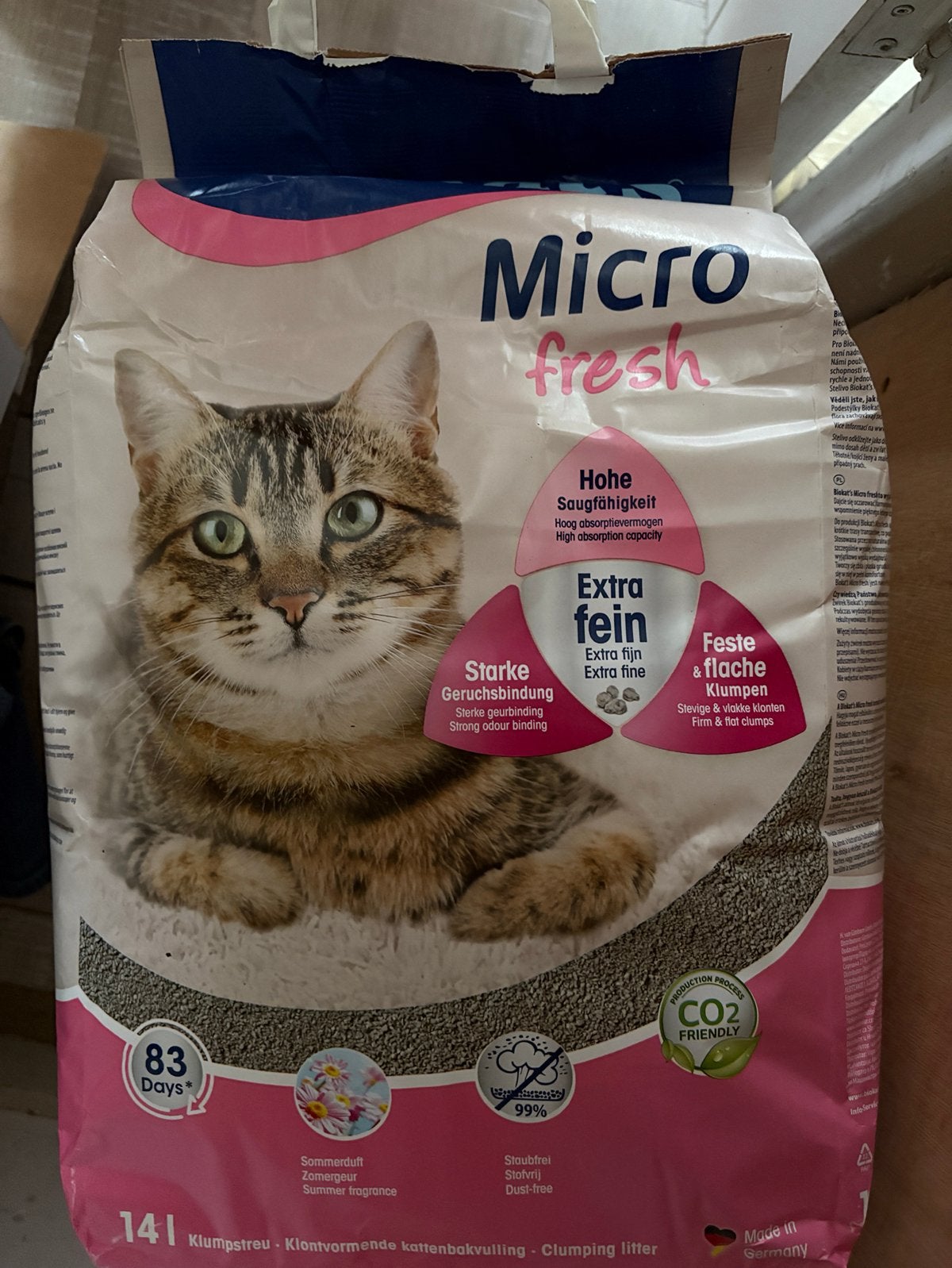 Kattenbakvulling Biokat’s Micro Fresh 14 liter, Ophalen, Nieuw