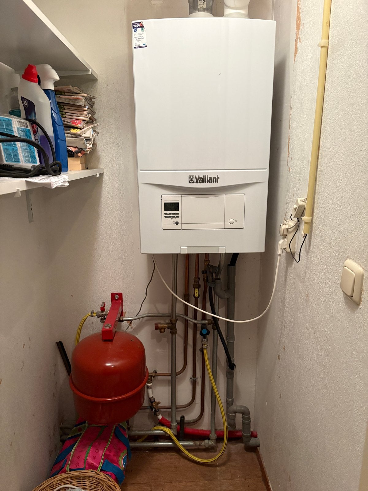 Vaillant CV-ketel - Zo goed als nieuw, Doe-het-zelf en Verbouw, Hoog rendement (Hr), Cv-ketel of Combi-ketel, Minder dan 60 cm