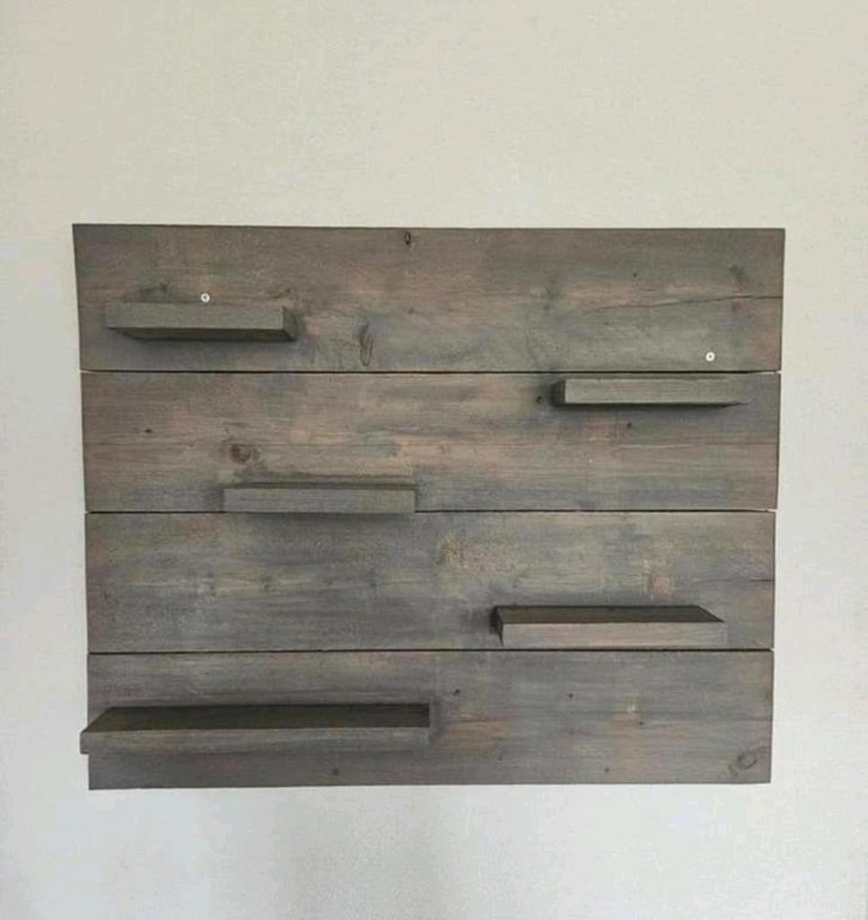 Wandbord steigerhout, Ophalen, Zo goed als nieuw, 25 tot 50 cm, Overige typen