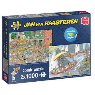 Jan van Haasteren: Hollandse Tradities 2x 1000 stukjes, Ophalen of Verzenden, 500 t/m 1500 stukjes, Nieuw, Legpuzzel