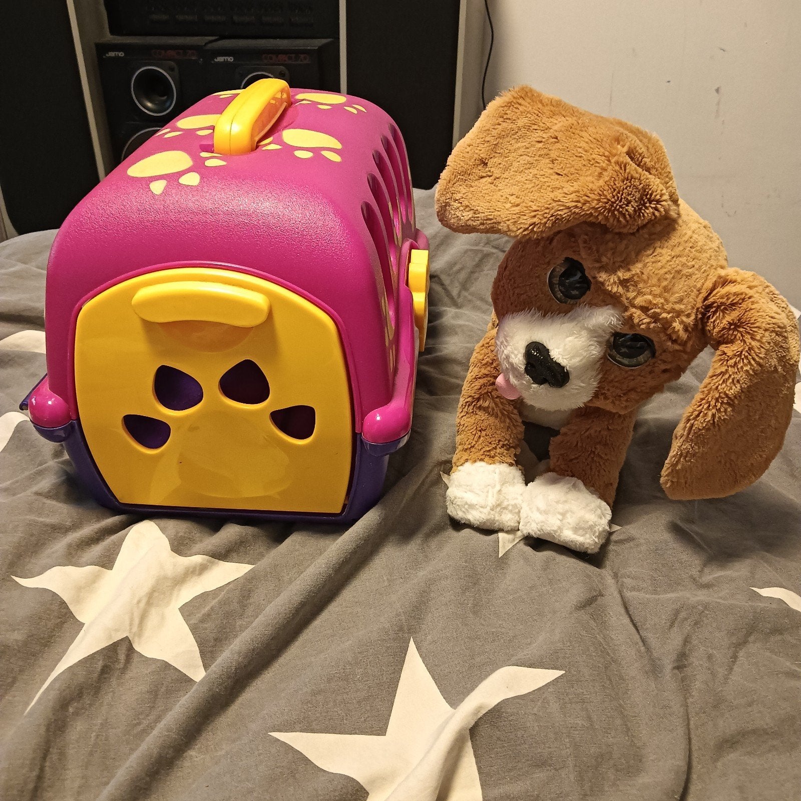FurReal Friends GoGo Mijn Wandelende Pup met Draagmand, Ophalen, Met kleding of accessoire, Overige merken, Overige karakters