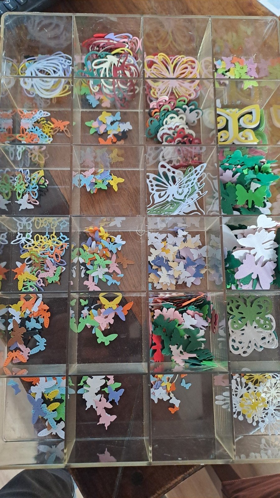 Grote collectie vlinder uitgestanste figuren voor knutselen, Gebruikt, Meerkleurig, Papier of Karton, Overige merken