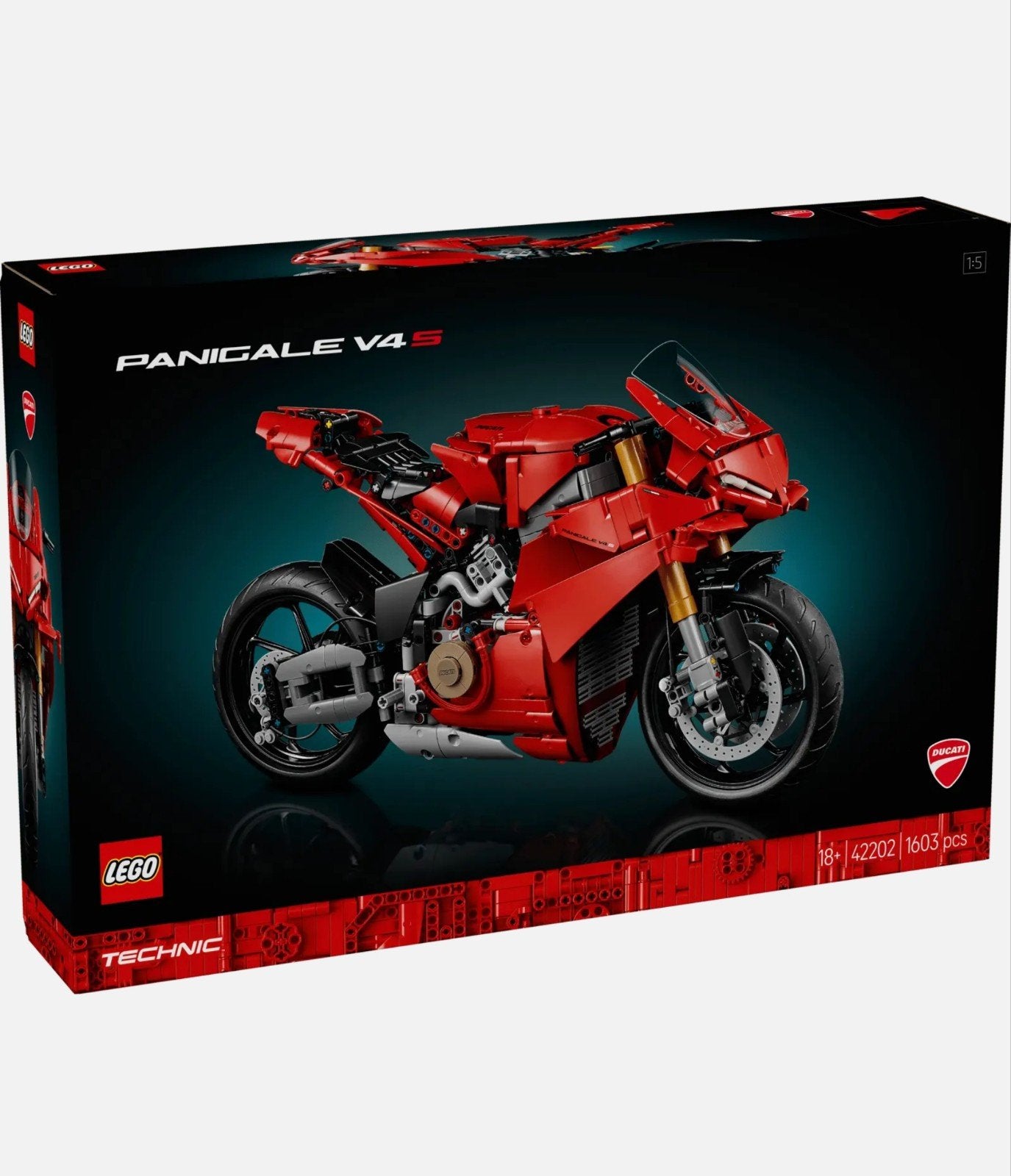 Lego technic ducati motor, Ophalen of Verzenden, Zo goed als nieuw, Motor