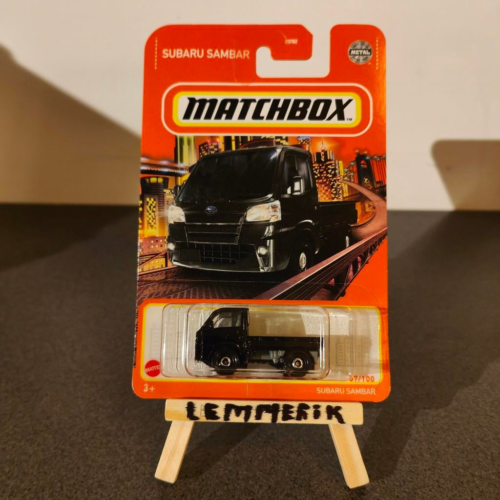 Matchbox Subaru Sambar Long Card - Nieuw in verpakking, Ophalen of Verzenden, Nieuw, Bus of Vrachtwagen