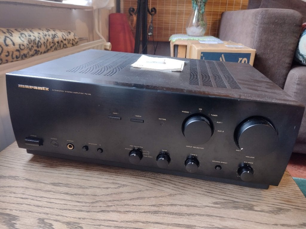 Marantz PM-68 (niet werkend!), 60 tot 120 watt, Niet werkend, Stereo, Ophalen
