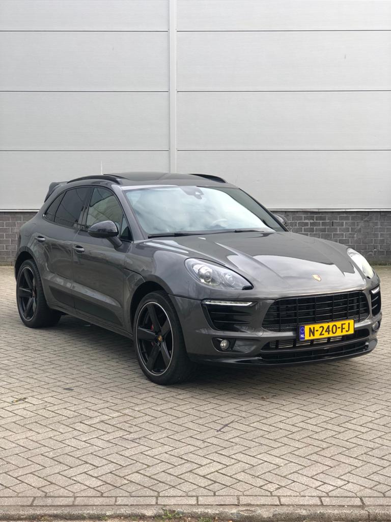 Porsche Macan 3.0D S 190KW 2017 Grijs PANORAMADAK, Auto's, Porsche, Automaat, 258 pk, Diesel, Particulier