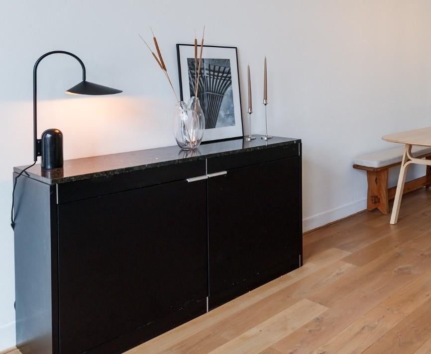 Pastoe L-serie dressoir - Zwart, Ophalen, 100 tot 150 cm, Modern, Mid-century, Design, 25 tot 50 cm