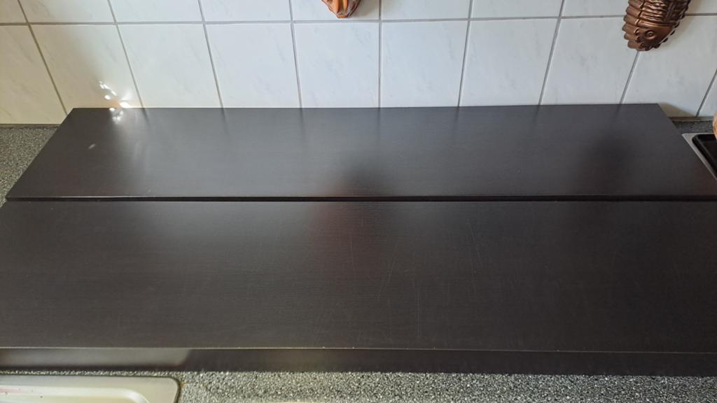 IKEA LACK planken met stalen beugels - donkerbruin, Ophalen, Gebruikt, Ikea, Onbekend
