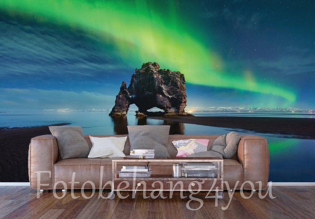 Noorderlicht fotobehang, Aurora Borealis, *Fotobehang4you, Verzenden, Fotobehang