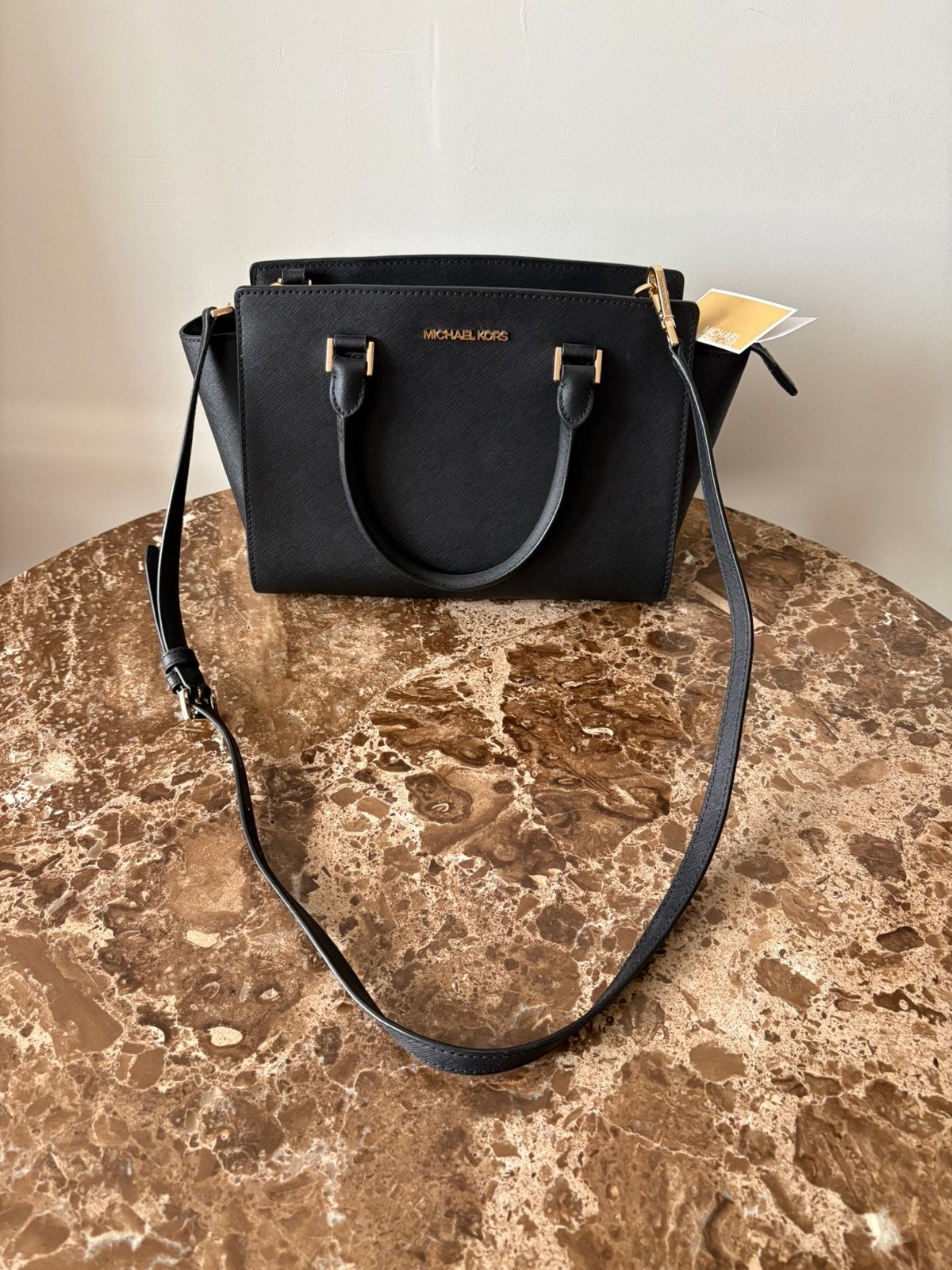 Originele Michael Kors Selma tas zwart saffiano leer -Nieuw, Ophalen of Verzenden, Nieuw, Zwart, Handtas