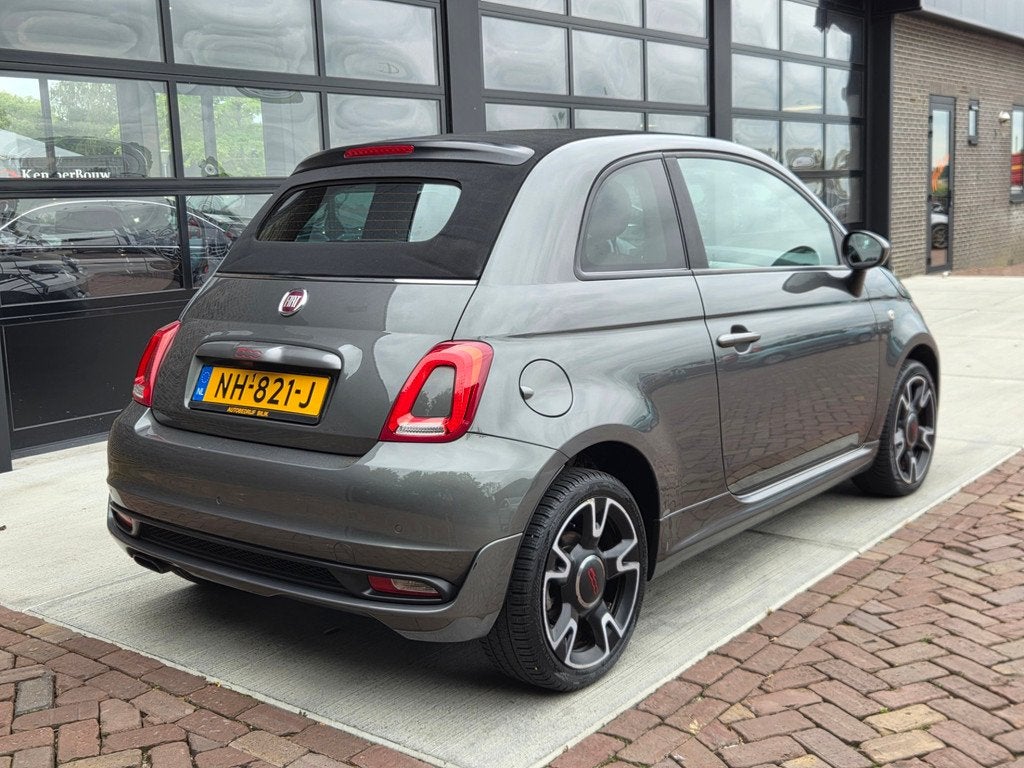 Fiat 500 0.9 TwinAir Turbo Sport 105 PK | Cabrio, Auto's, Voorwielaandrijving, Gebruikt, Handgeschakeld, Zilver of Grijs