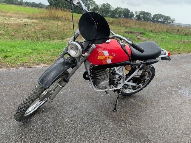 Beta 2-takt Cross T50 Enduro 1 Cilinder Rood betamotor 1976, Via beta, modena, Gebruikt, 11 kW of minder, Handgeschakeld