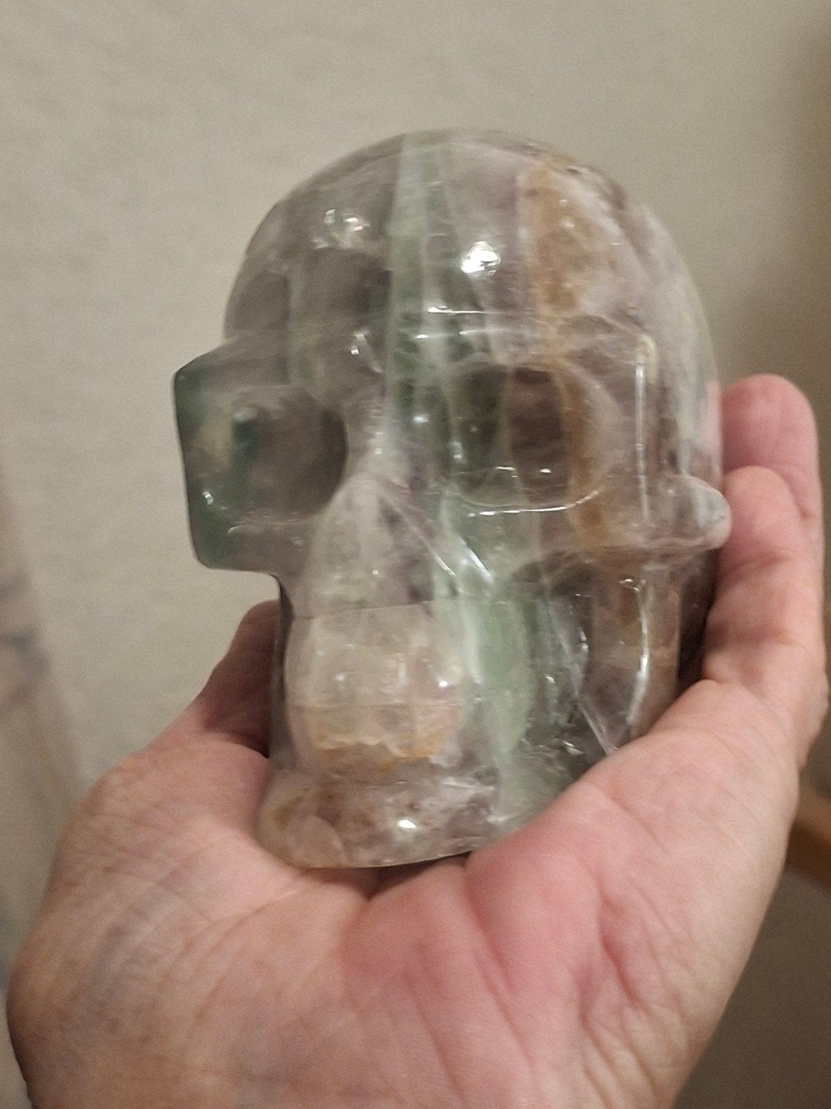 Fluoriet schedel 590 gram, Ophalen of Verzenden, Mineraal