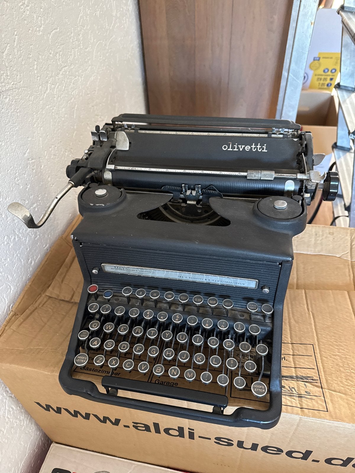 Vintage Schrijfmachine – Olivetti M40 (Jaren '30/'40), Ophalen, Gebruikt