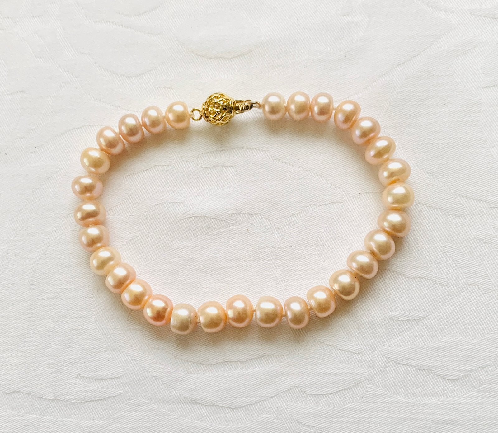 Parel Oorbellen & Armband van Roze Zuidzee Parels 14K Goud, Hangers, Nieuw, Ophalen of Verzenden, Roze