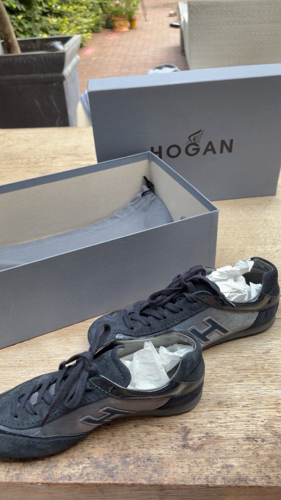 Prachtige Hogan Olympia Sneakers – Navy/Grijs – Maat 37, Ophalen of Verzenden, Zo goed als nieuw, Grijs, Sneakers of Gympen