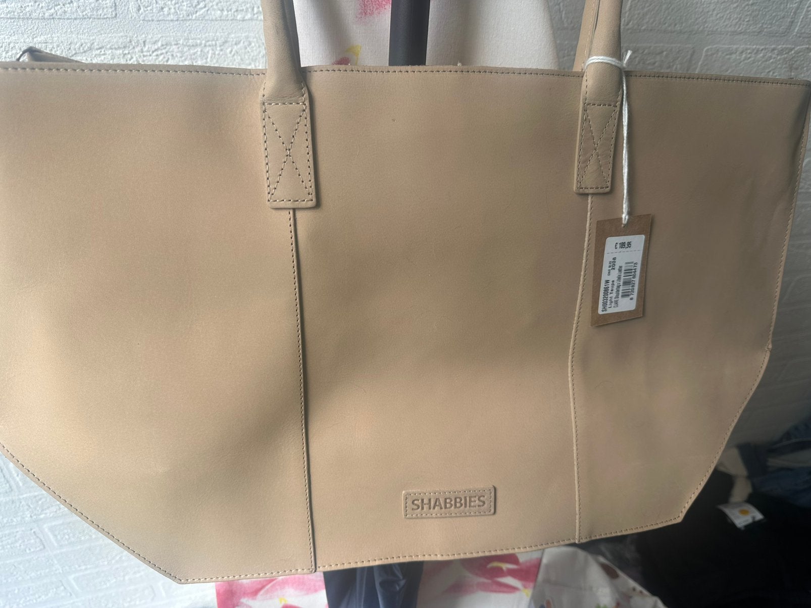 Shabbies tas, Ophalen of Verzenden, Nieuw, Beige