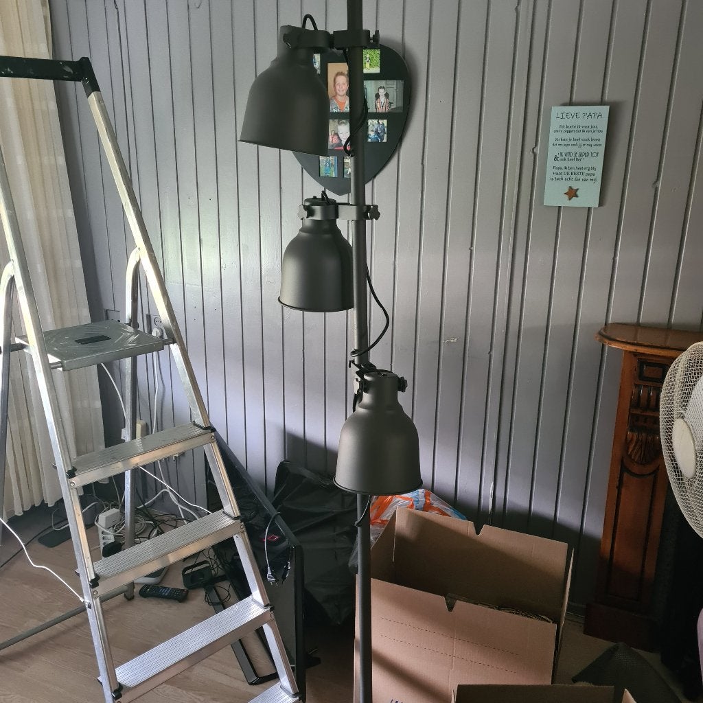Staande lamp, Huis en Inrichting, Lampen | Vloerlampen, Ophalen, Zo goed als nieuw, Overige materialen, 150 tot 200 cm