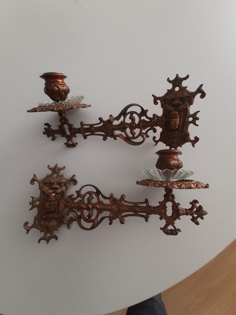 Piano kandelaar, Antiek en Kunst, Antiek | Kandelaars, Ophalen, Koper of Brons