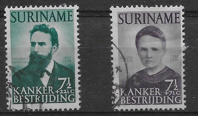 Suriname 280 en 283 gestempeld, Postzegels en Munten, Ophalen of Verzenden, Gestempeld