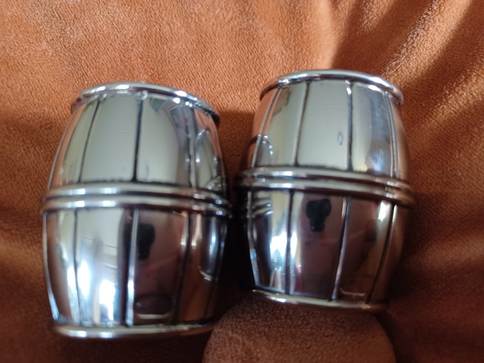 Peper en zout stel zoutstel zilver vaatjes, Ophalen of Verzenden