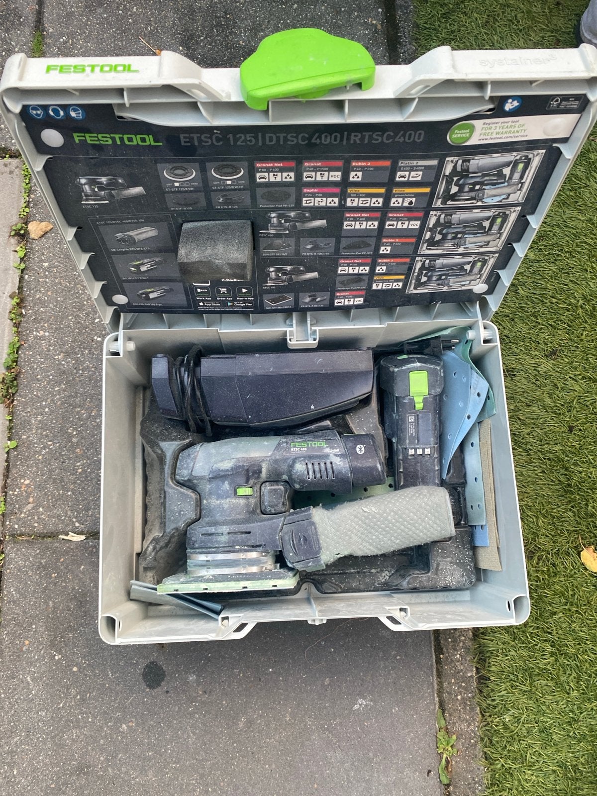 Festool DTS 400 REQ-Plus schuurmachine, Ophalen of Verzenden, Gebruikt, Minder dan 600 watt, Vlakschuurmachine