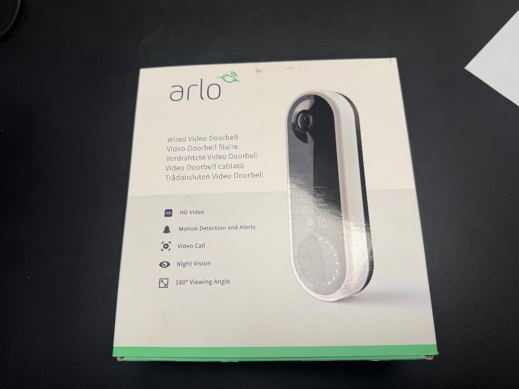 arlo video deurbel, Ophalen, Bewegingsdetectiesensor, Nieuw, Bedraad