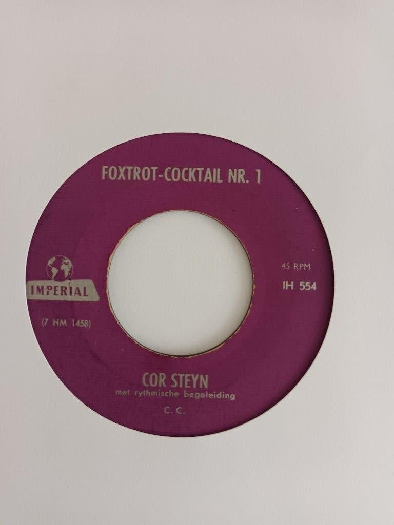 Cor Steyn - Foxtrot Cocktail Nr 1  (Imperial IH 554), 7 inch, Ophalen of Verzenden, Zo goed als nieuw, Overige typen
