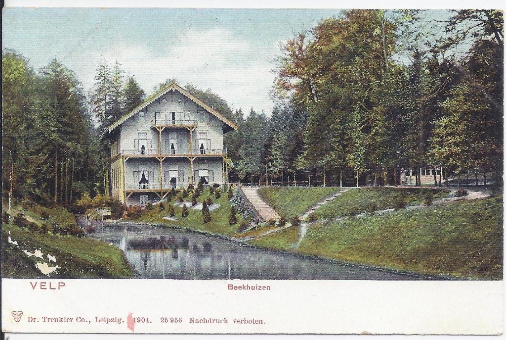 Velp Beekhuizen Oude Ongelopen Ansichtkaart ( B424 ), Ophalen of Verzenden, 1940 tot 1960, Gelopen, Gelderland