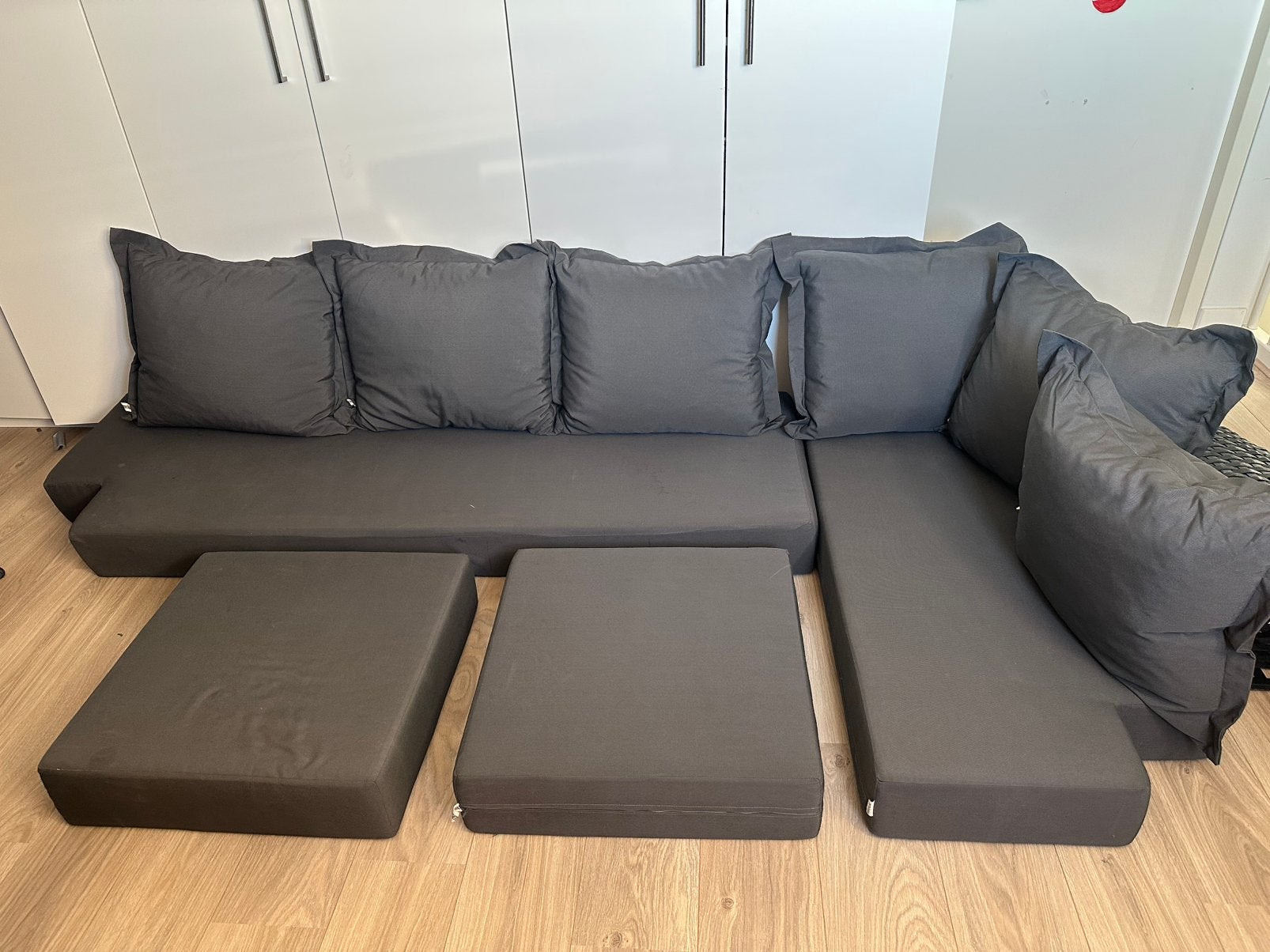 All weather tuinkussens voor loungebank!, Ophalen, Overige materialen, Gebruikt, Loungeset