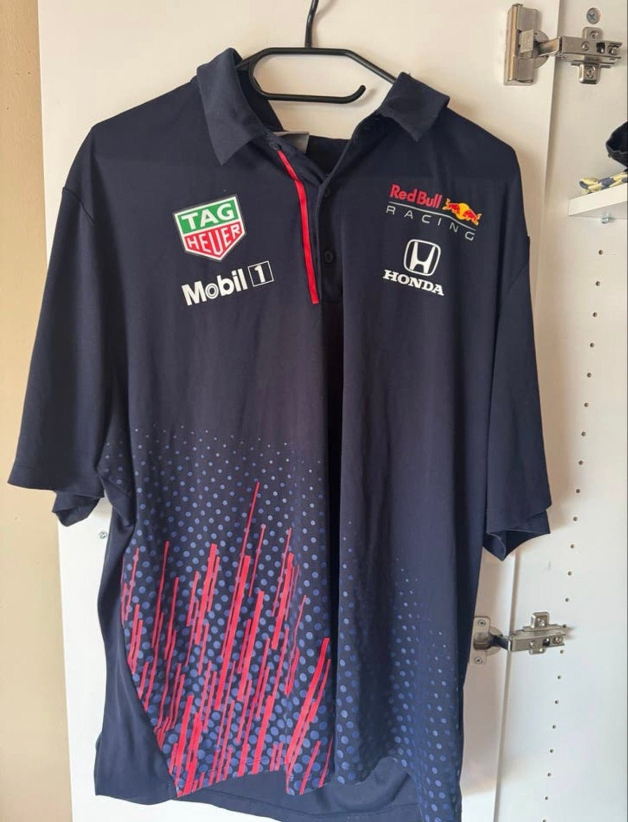 Max Verstappen Red Bull Racing Polo Shirt - Maat XXL, Ophalen of Verzenden, Zo goed als nieuw, Overige maten, Blauw