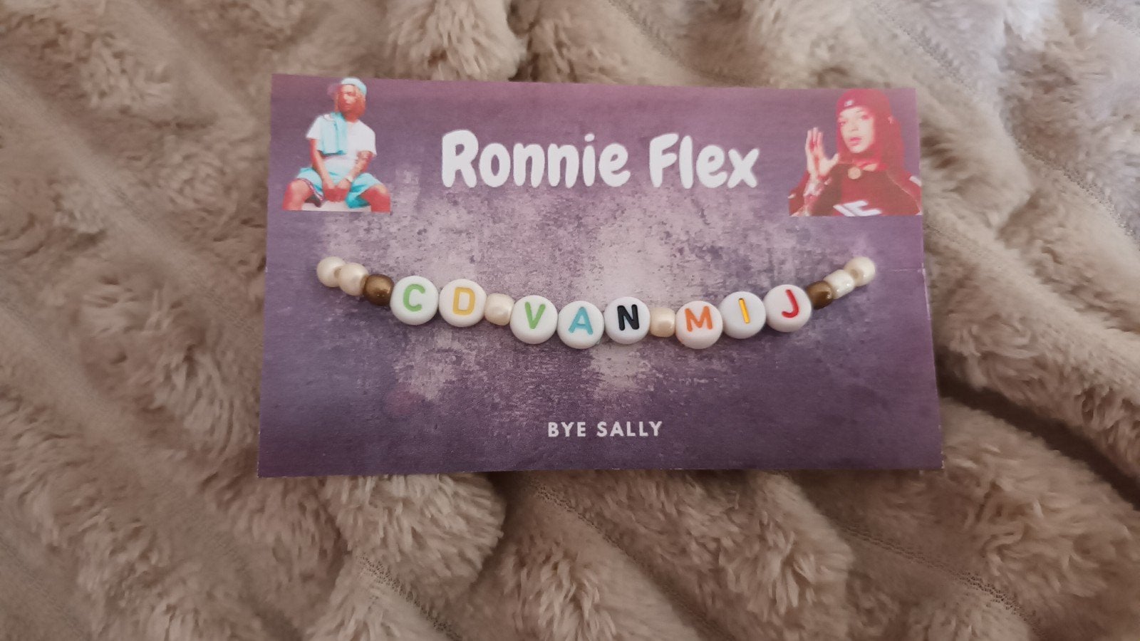 Armbandje "CD van mij" van Ronnie Flex, Overige kleuren, Kunststof of Plastic, Nieuw, Ophalen of Verzenden