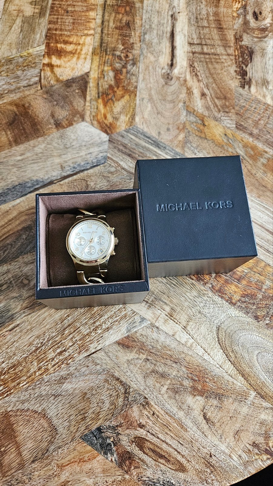 Michael Kors gouden dameshorloge | Origineel | Met doos, Overige merken, Staal, Polshorloge, Ophalen of Verzenden
