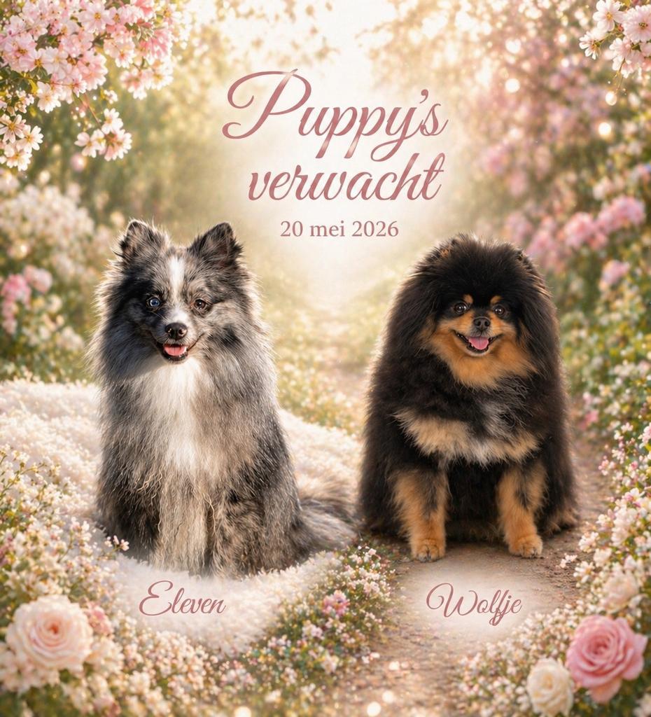 Nestaankondiging pomeranian x dwergkeeshond, Parvo, Keeshond, 8 tot 15 weken, Geslacht onbekend