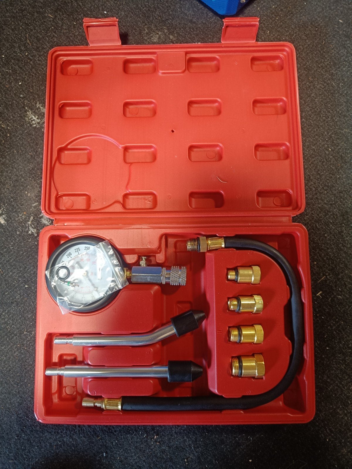 Compressietester voor motoren in handige koffer, Ophalen of Verzenden, Nieuw