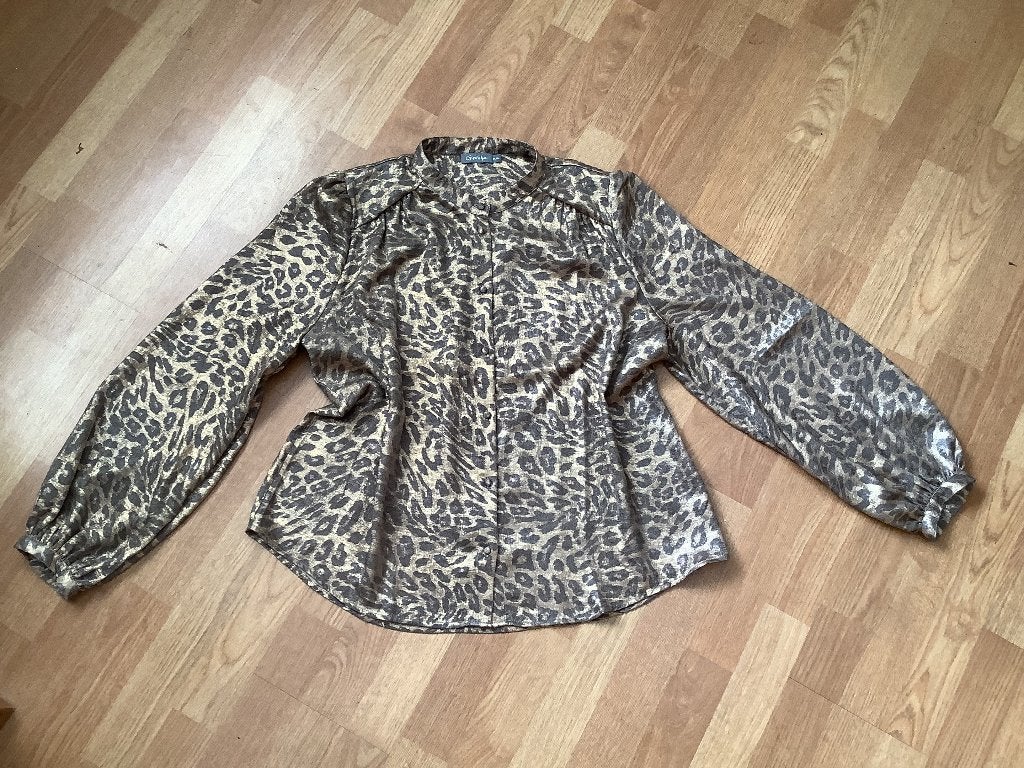 Geisha trendy Blouse met print goud bruin ballonmouwen XLL, Kleding | Dames, Blouses en Tunieken, Geisha, Maat 46/48 (XL) of groter