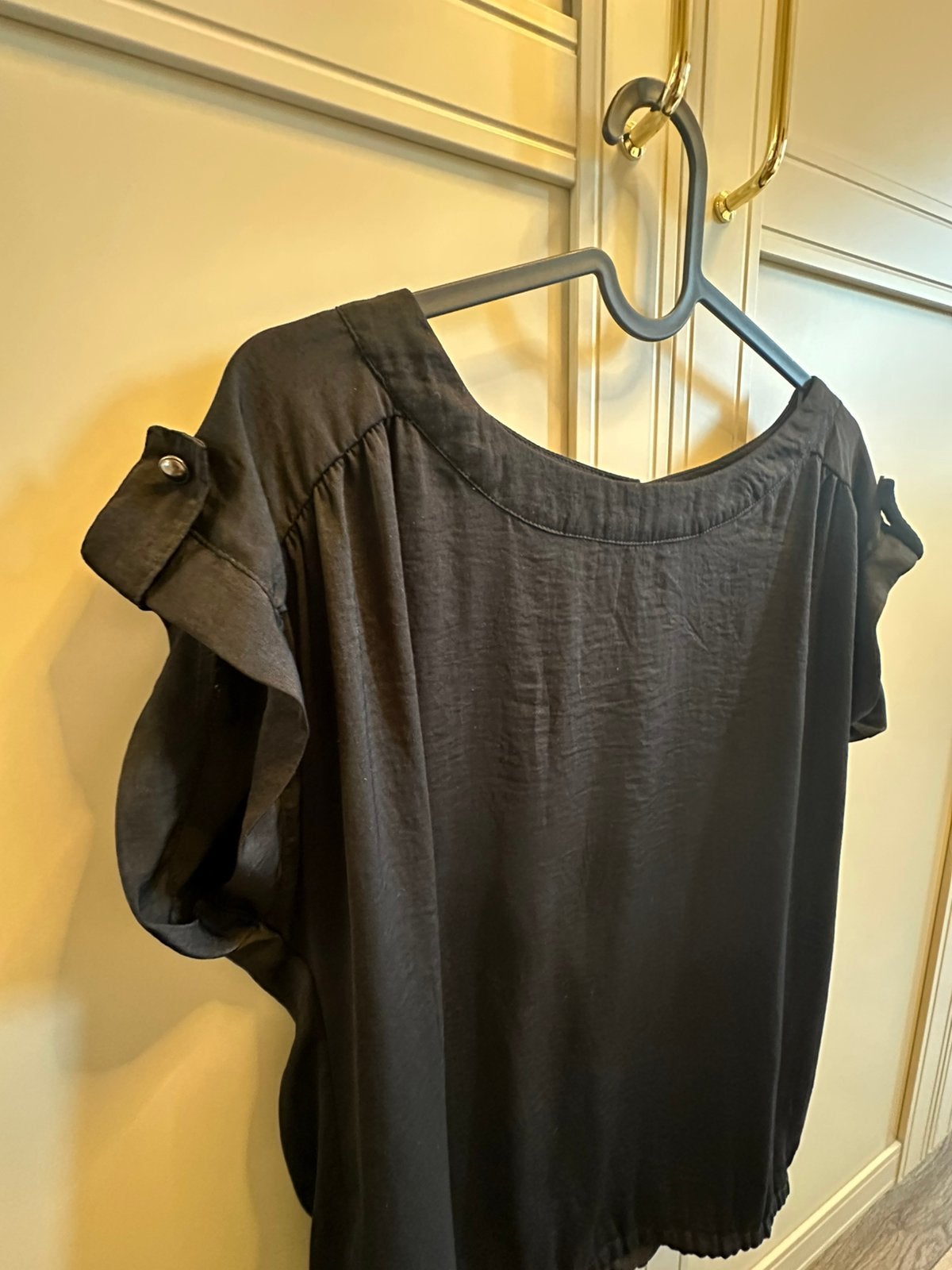 Zwarte blouse Zara Shoeby | top tops S M nieuw, Zwart, Nieuw, Ophalen of Verzenden, Korte mouw