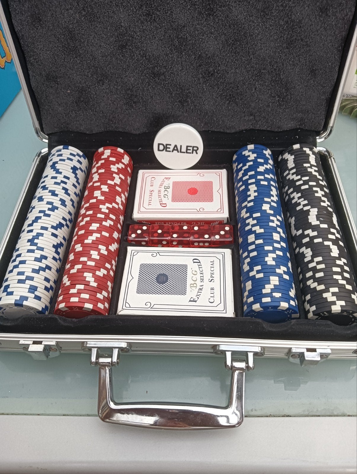 Pokerset in koffer, Ophalen of Verzenden, Zo goed als nieuw