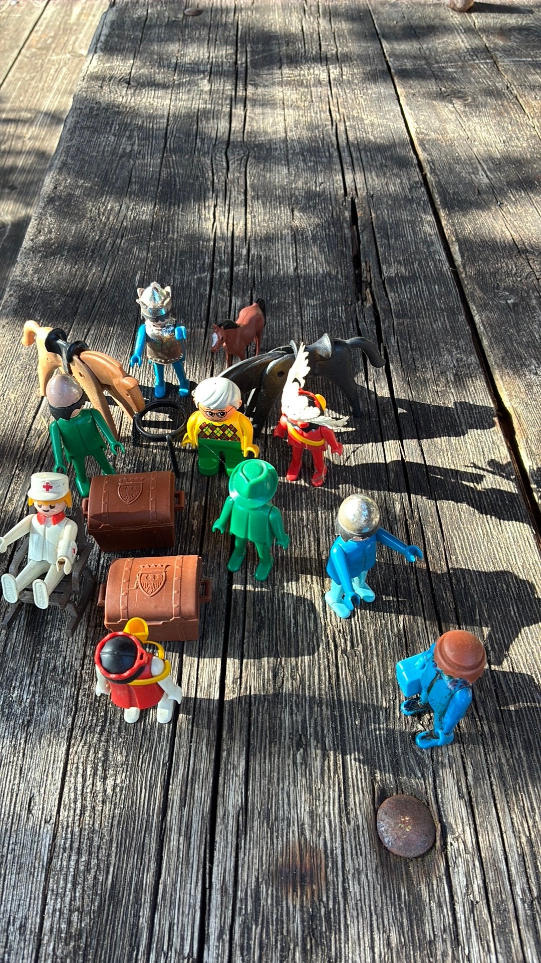Playmobil poppetjes jaren 70/80, Gebruikt, Losse onderdelen, Ophalen of Verzenden, Figuren