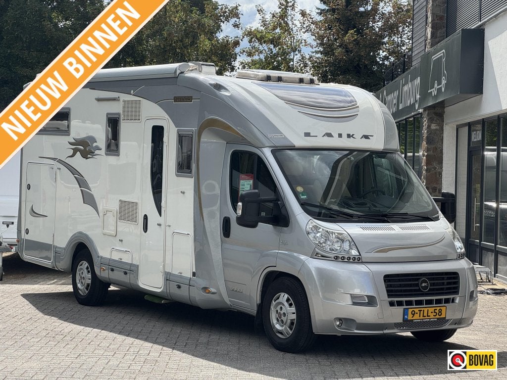 Laika Kreos 5009 Level systeem, Caravans en Kamperen, Campers, Particulier, tot en met 2, Half-integraal, Laika, Fiat, 7 tot 8 meter