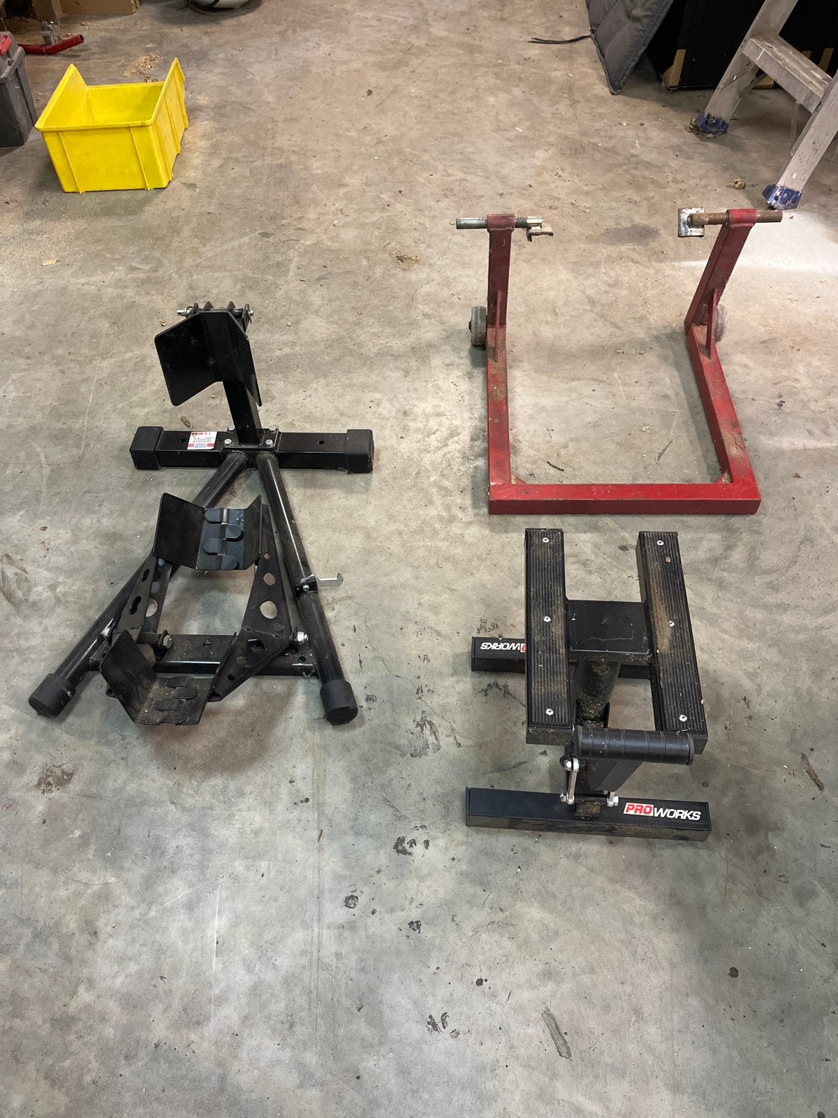 Motorsteun, Wielsteun & Motorlift Set, Motoren, Ophalen of Verzenden, Gebruikt