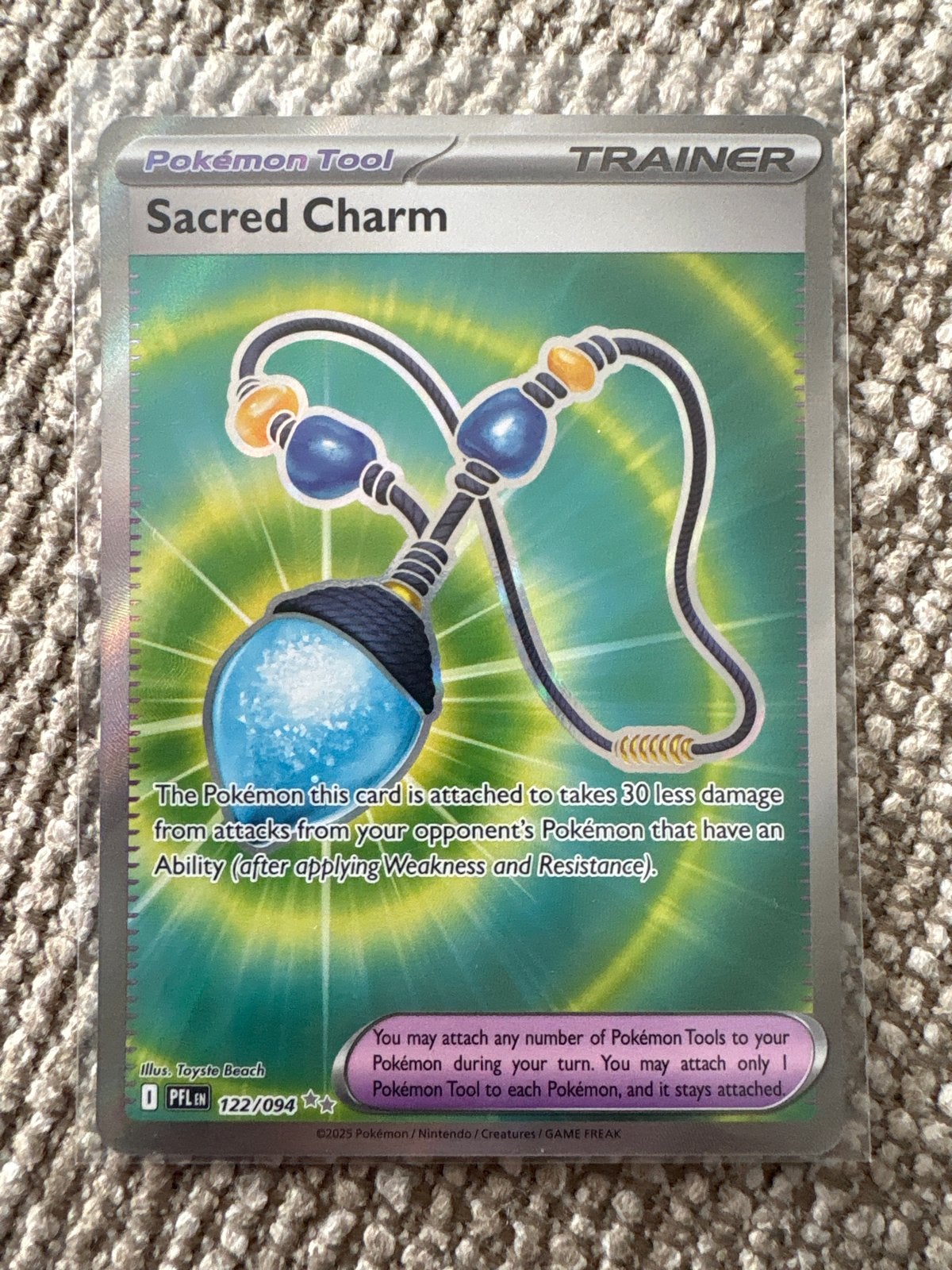 Sacred Charm (PFL 122/094), Ophalen of Verzenden, Zo goed als nieuw, Losse kaart