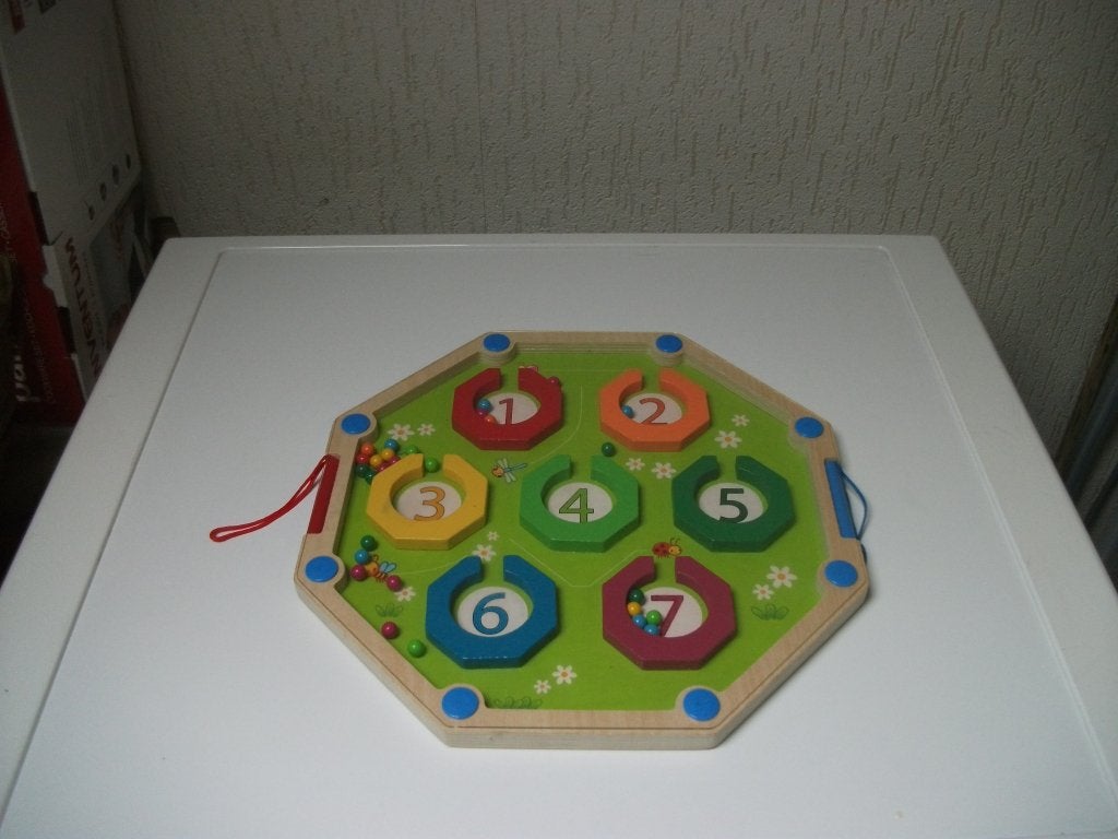 Magneet kralenbord tellen, Ophalen of Verzenden, Gebruikt
