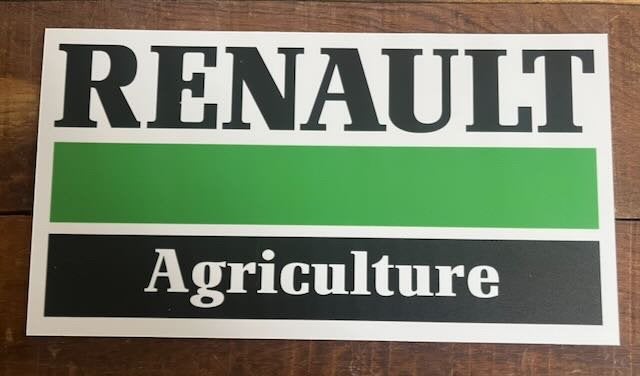 Renault Agriculture reclamebord  37  20 cm kunststof, Ophalen of Verzenden, Zo goed als nieuw, Auto's