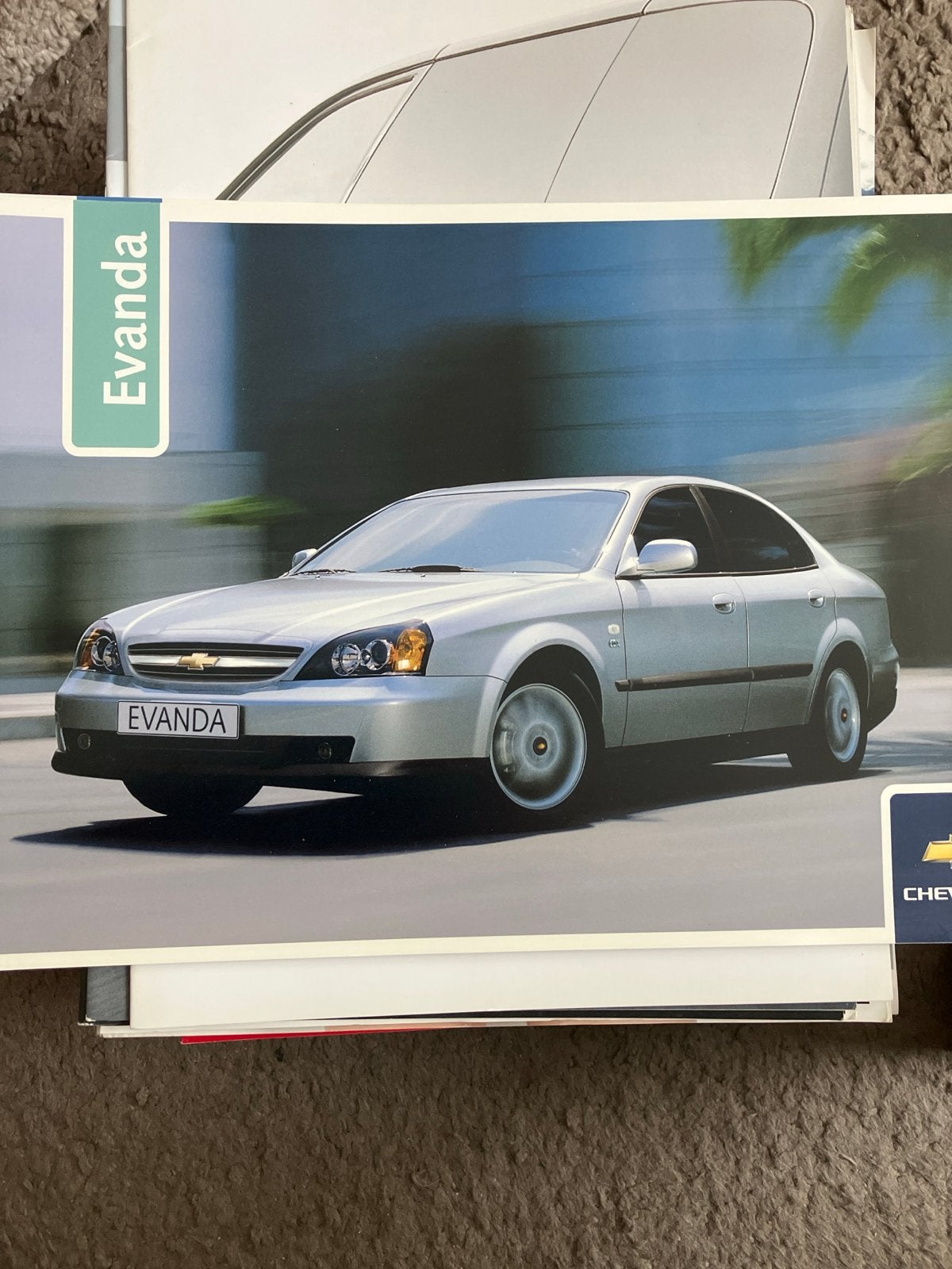 Chevrolet Evanda Brochure - Zeldzaam Collecters Item, Ophalen of Verzenden, Zo goed als nieuw, Chevrolet