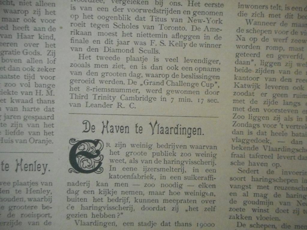 Vlaardingen. De haven. 1902., Ophalen of Verzenden, Voor 1920, Nederland, Knipsel(s)