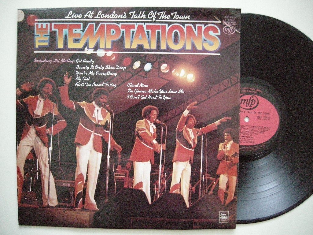 Temptations Live At London's Talk Of The Town - LP zgan, Cd's en Dvd's, Ophalen, LP, Zo goed als nieuw, Soul