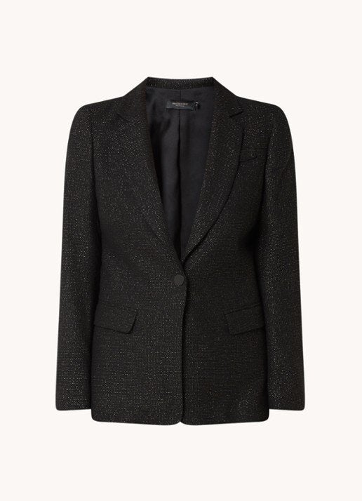 Claudia Sträter Blazer 38  in wolblend, Maat 38/40 (M), Zwart, Nieuw, Ophalen of Verzenden